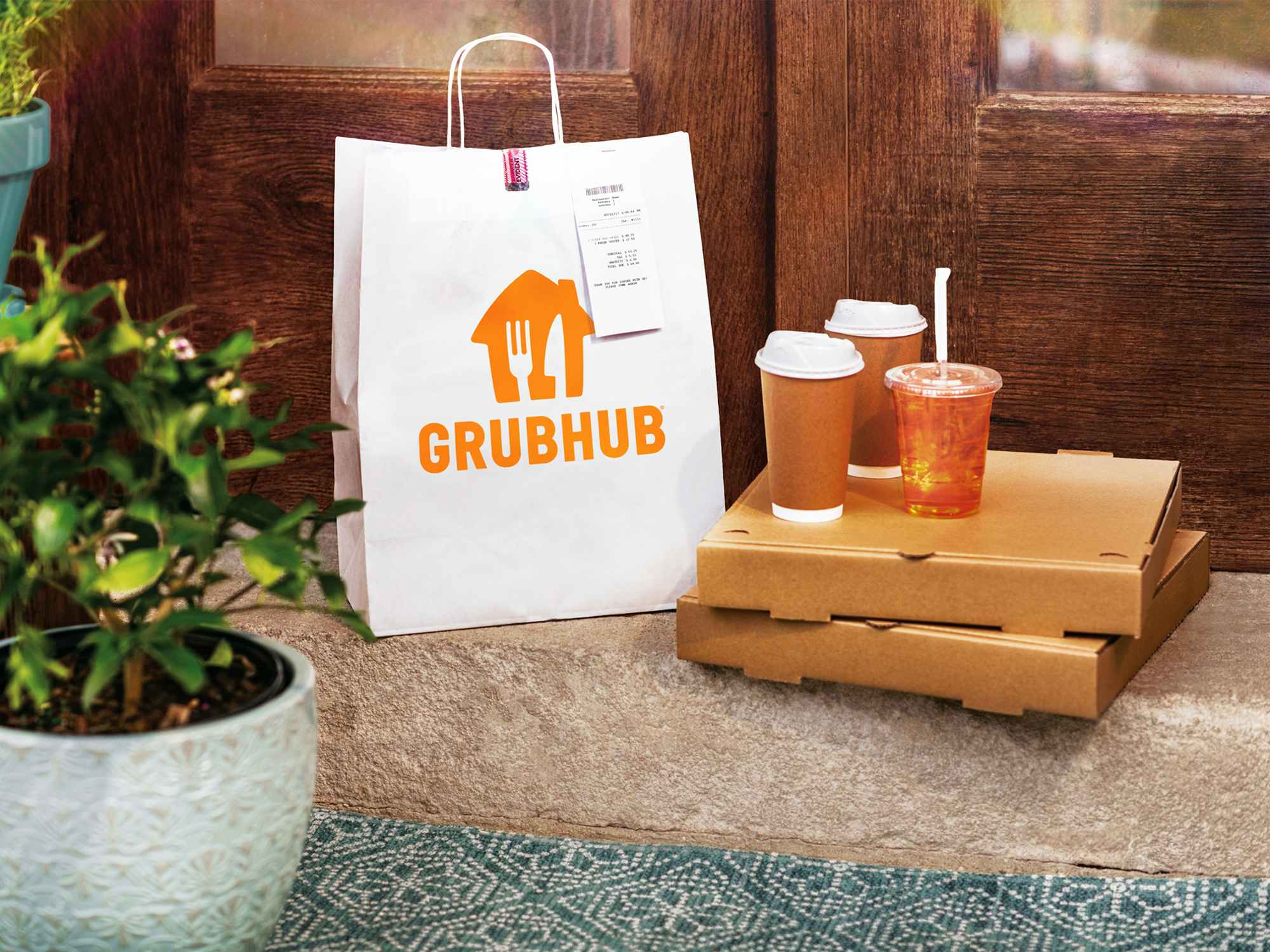 grubhub delivery order by front door