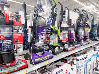vacuums on shelf