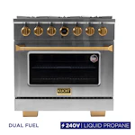 36-in Dual Fuel Range