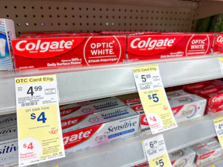 colgate toothpaste on walgreens shelf