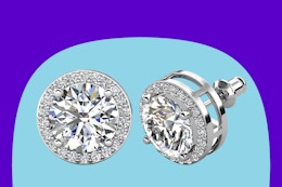 Stock image of the Cate Chloe Stud Earrings from Walmart