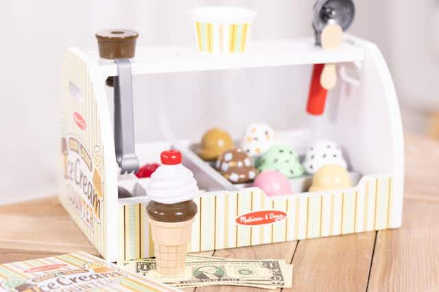 Melissa & Doug Ice Cream Counter Playset, Just $36 on Amazon card image