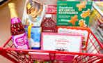 trader joes december grouping in shopping cart