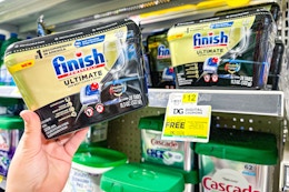 Save 50% on Finish Dishwasher Tabs at Dollar General This Week card image