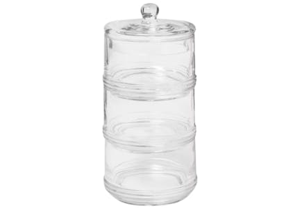 Threshold Tiered Glass Canister