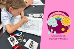 JCPenney Kids Zone Event — Saturday, March 8: FREE Rainbow Mobile Craft card image