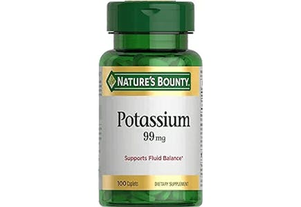 2 Nature's Bounty Potassium Vitamins