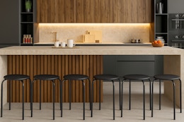 ChatGPT created image of the Forclover stool 6-pack in home setting