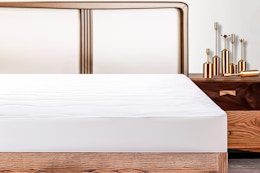 Lifestyle image of the Better Homes & Gardens Waterproof Cotton Mattress Pad (Twin/Twin-XL)