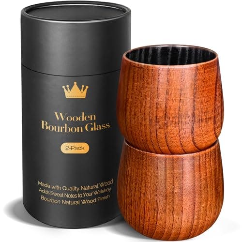 Wooden Bourbon Glasses