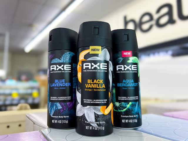 Save 40% on AXE Deodorant Body Sprays at CVS card image