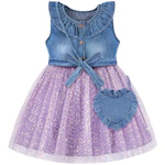 Toddler Kids' Denim Dress Set
