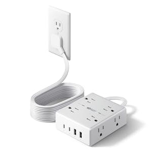 Extension Cord w/ 8 Outlets & 4 USB