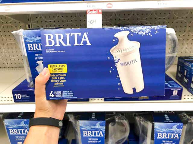Brita Water Filter 4-Pack, as Low as $14.22 on Amazon card image