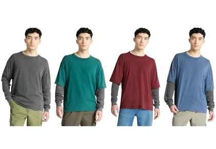 No Boundaries Men's Layered Tee
