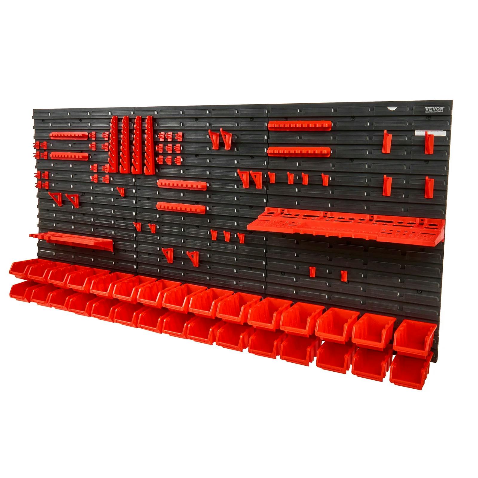 Wall-Mounted Storage Bin Organizer