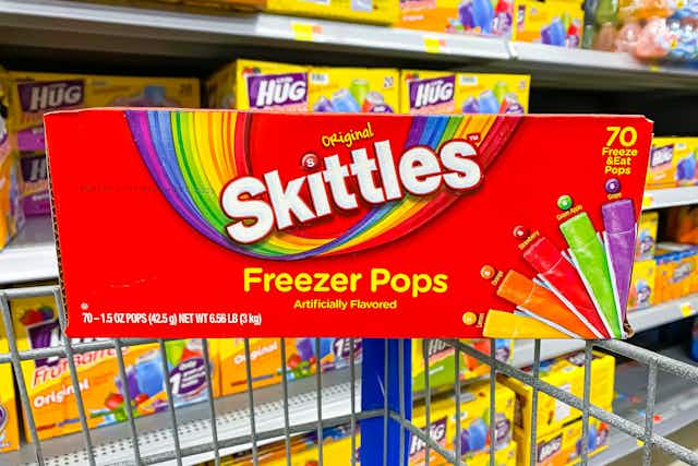 Score 70 Skittles Freezer Pops for Just $2.48 at Walmart (In Stores) card image