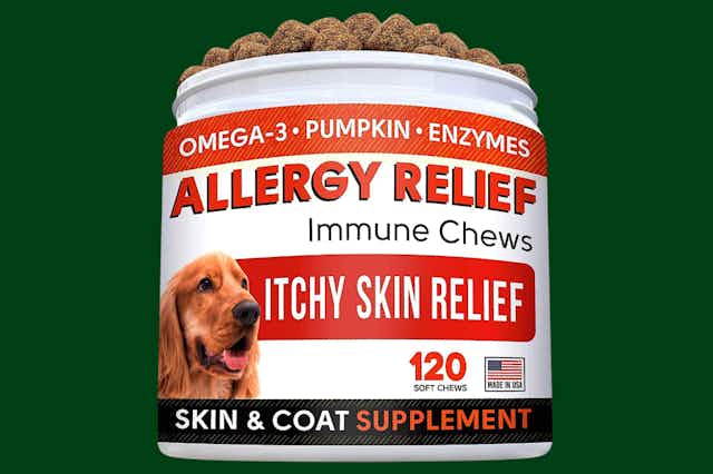 StrellaLab Allergy Relief Dog Chews, as Low as $22 at Chewy card image