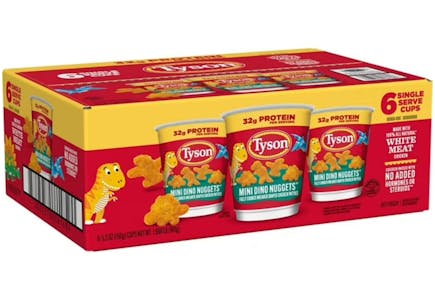 Tyson Dino Chicken Nugget Cup 6-Pack