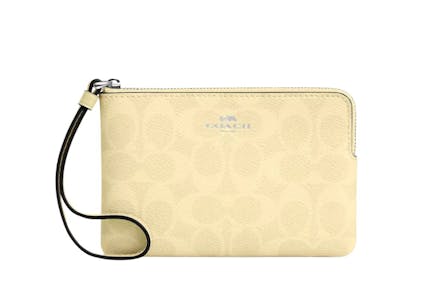 Coach Signature Canvas Wristlet