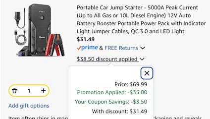 Jump Starter cart