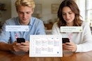 Boy and girl using the 10.1’’ Smart Digital Calendar - Interactive Touch Screen