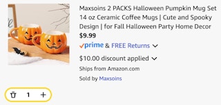 Halloween Pumpkin Mug 2-Pack