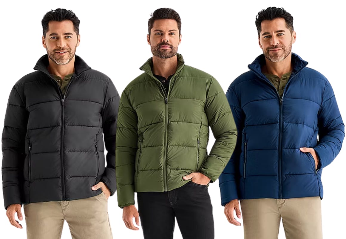 St. John's Bay Men's Puffer Jacket