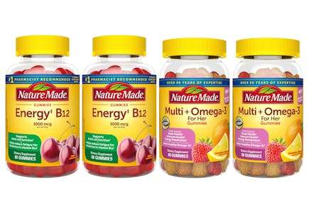 4 Nature Made Supplements