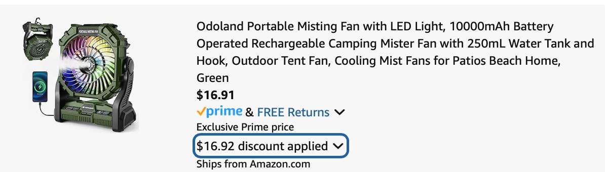 camping fan 