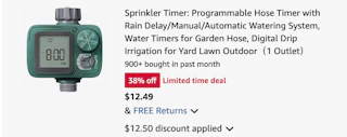 sprinkler timer Amazon receipt
