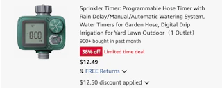 sprinkler timer Amazon receipt