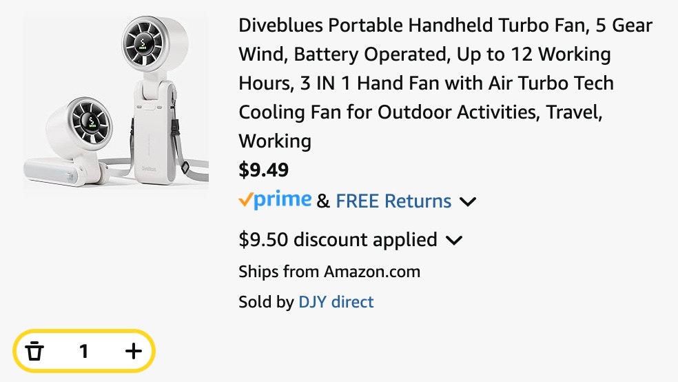 white fan