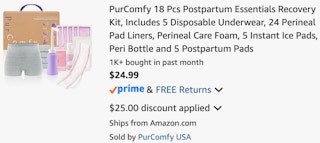 amazon-postpartum-recovery-kit-cart