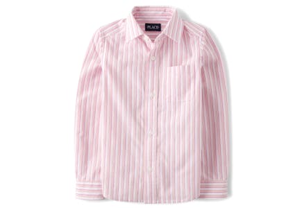 Kids' Striped Button Up Shirt