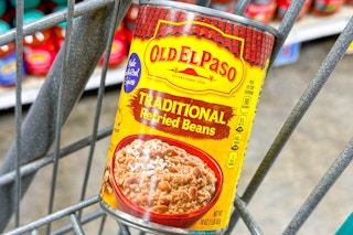 old el paso refried beans in shopping cart