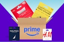 gift cards in an amazon box