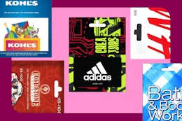 gift cards in an amazon box