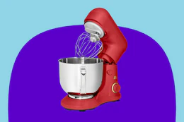 Beautiful Stand Mixer in the color red from Drew Barrymore's line at Walmart