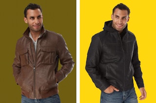 men's apt. 9 faux leather jackets