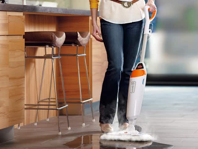 Lowest Price All Year: Bissell PowerFresh Steam Mop, Just $59.99 on Amazon card image