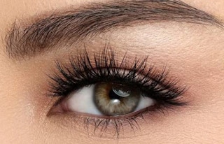Eyelashes on an eye