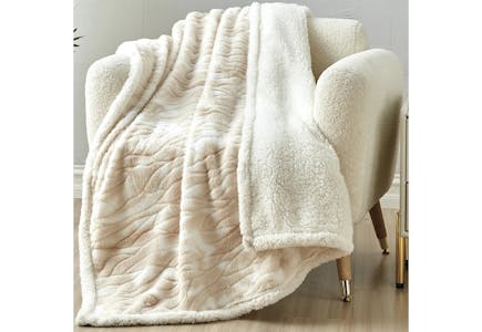 Alaska Sherpa Throw Blanket