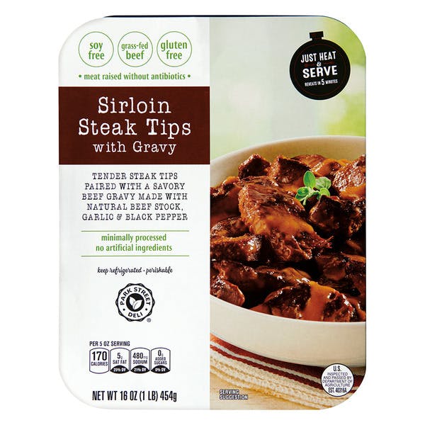 Sirloin Steak Tips With Gravy