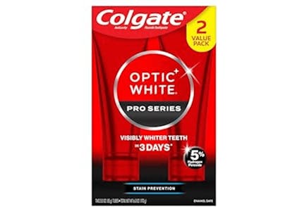 Colgate Optic White Whitening Toothpaste 2-Pack