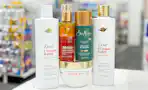 dove and sheamoisture hair care on a store counter