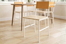 Lifestyle image of Sauder dining chair in home setting