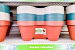 dollar tree stackable planters on store shelf