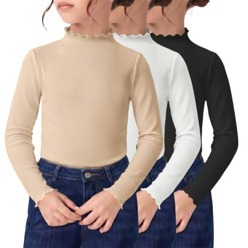 Kids' Lettuce Trim Long Sleeve 3-Pack