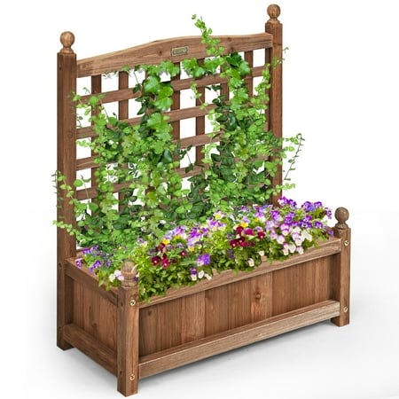 Costway Solid Wood Planter Box